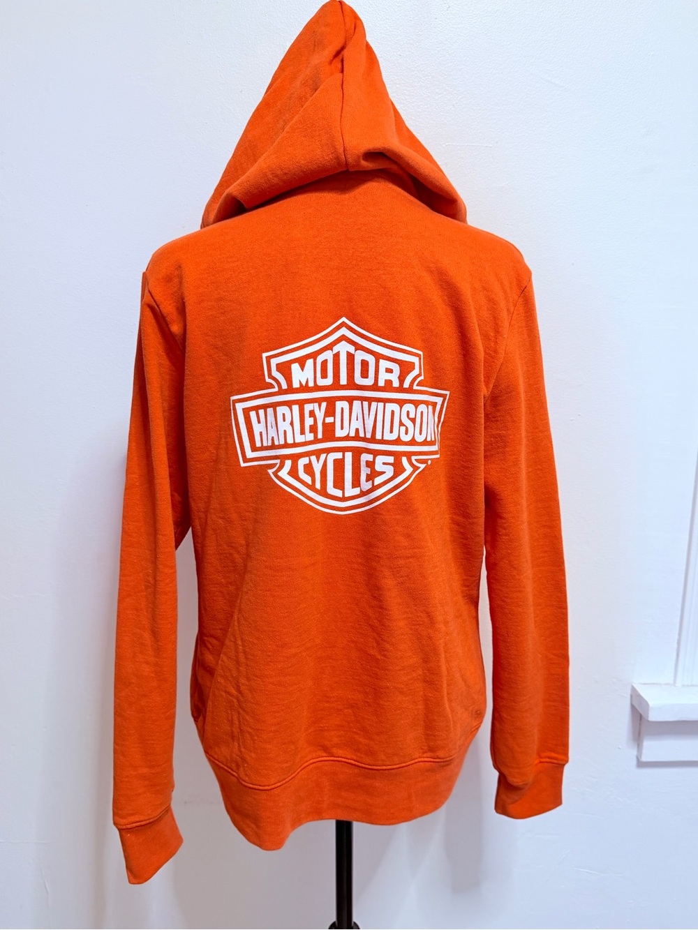 Harley-Davidson Women's Bright Orange Full-Zip hoodie Large new with tags